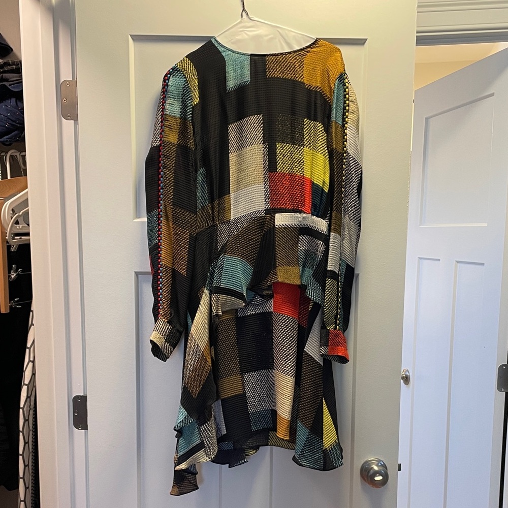 Preen by Thornton Bregazzi Colorful Asymmetrical Dress